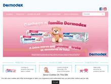 Tablet Screenshot of dermodex.com.br